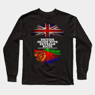 British Grown With Eritrean Roots - Gift for Eritrean With Roots From Eritrea Long Sleeve T-Shirt